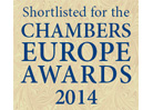 CHAMBERS EUROPE AWARDS FOR EXCELLENCE, 2014